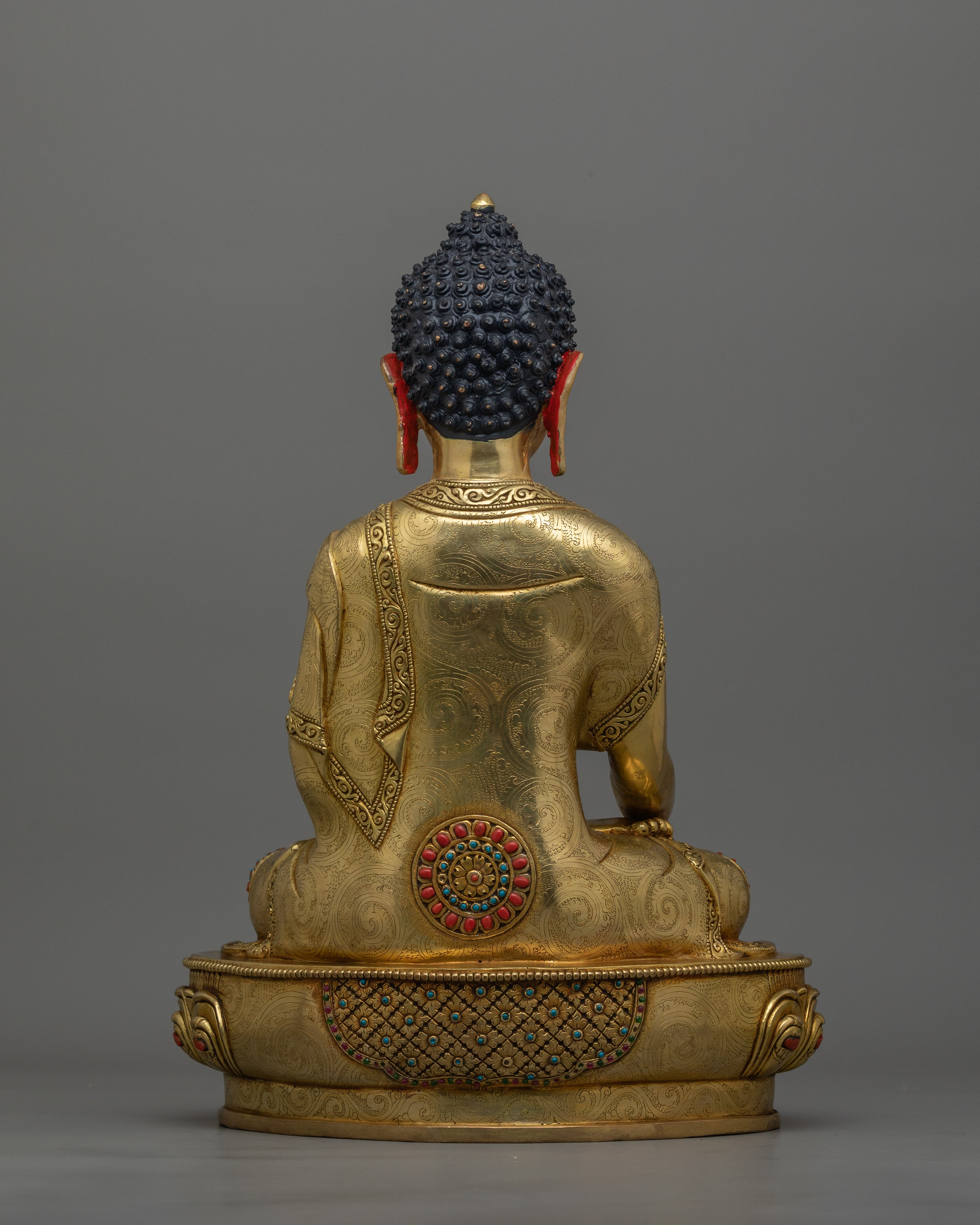 The Master of Dharma Shakyamuni Buddha | 24K Gold Gilded Sculpture