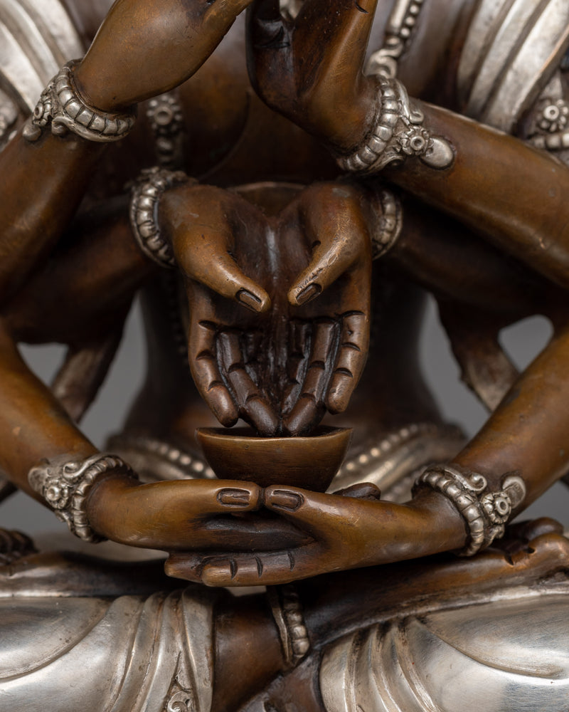 Himalayan Sculpture of Buddhist Deity Namasangati | The Lord of Knowledge