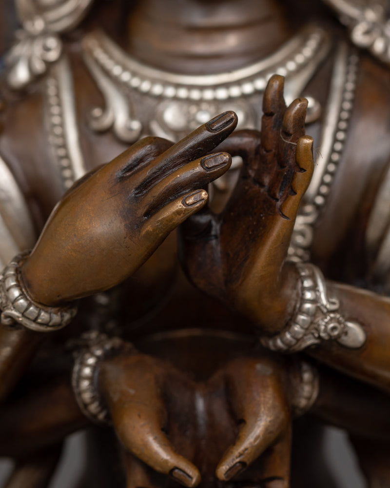 Himalayan Sculpture of Buddhist Deity Namasangati | The Lord of Knowledge