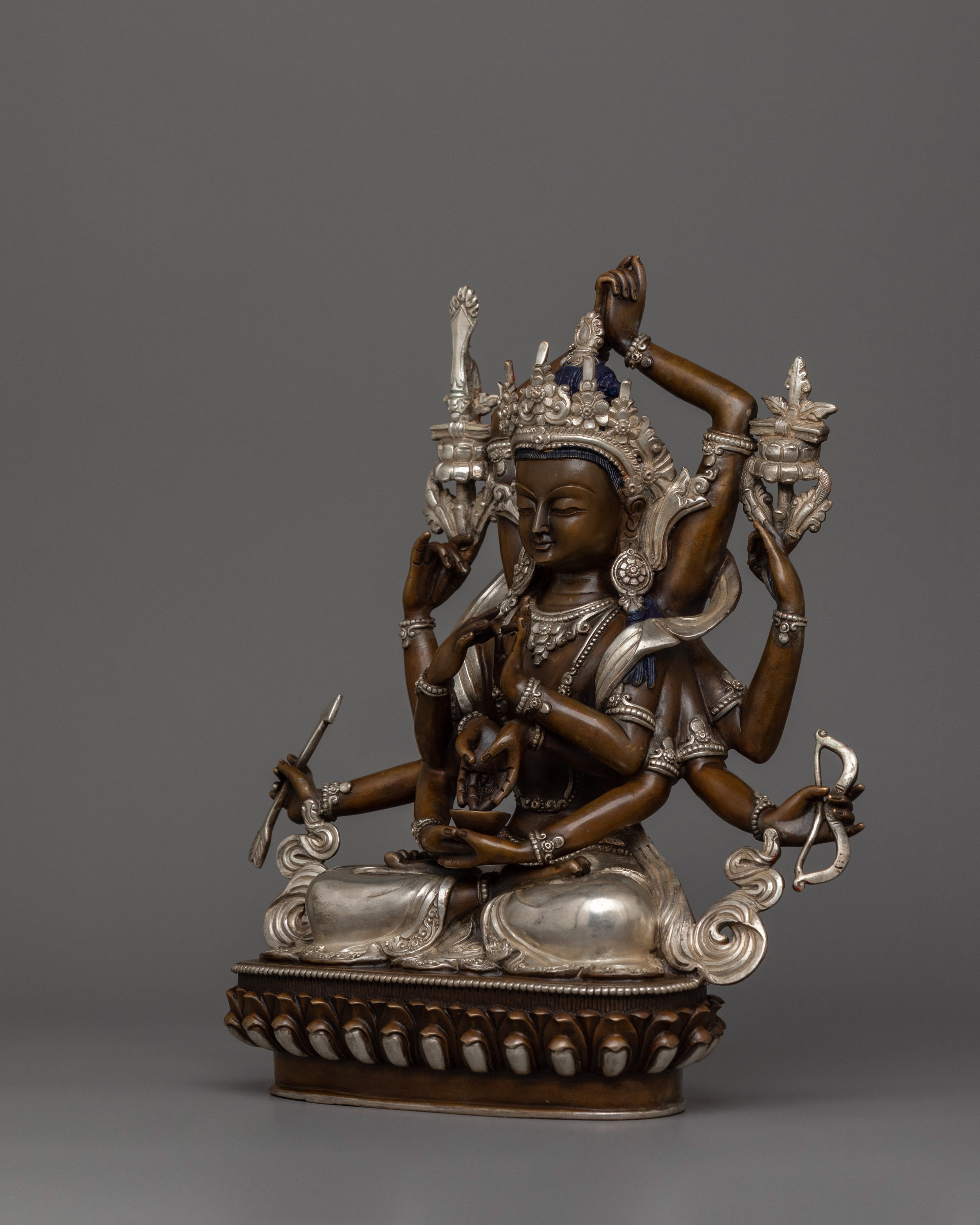 Himalayan Sculpture of Buddhist Deity Namasangati | The Lord of Knowledge