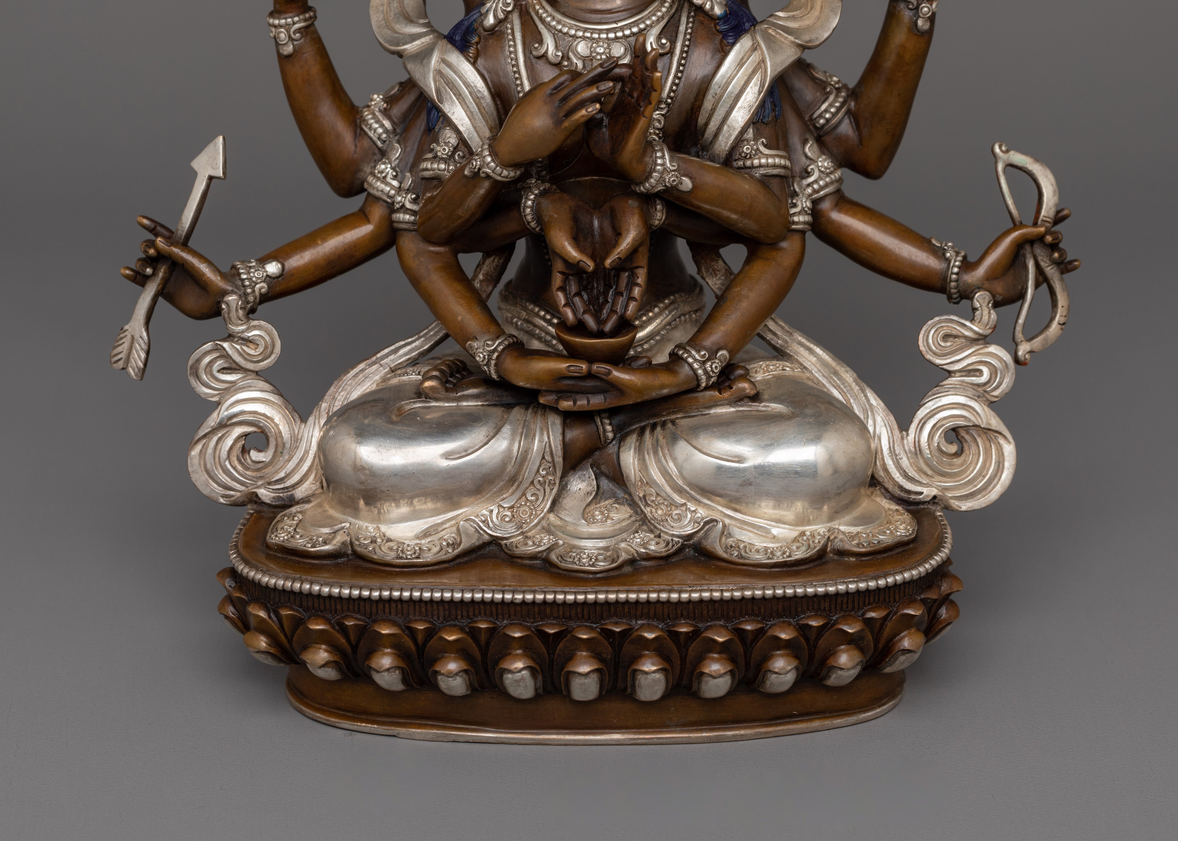 Himalayan Sculpture of Buddhist Deity Namasangati | The Lord of Knowledge