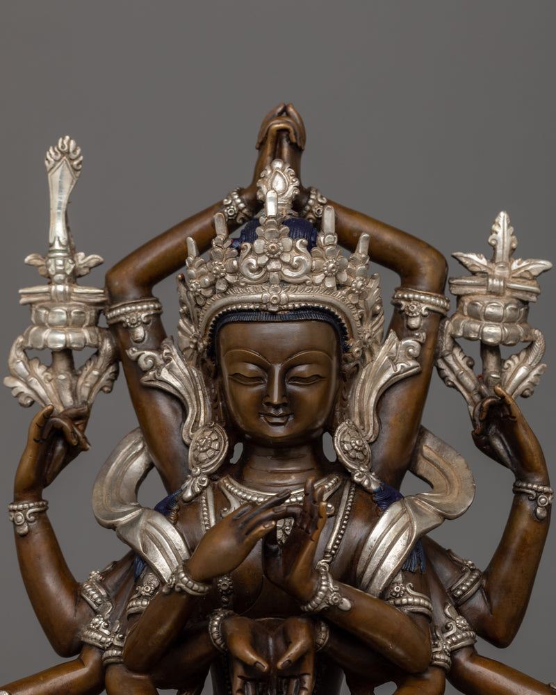 Himalayan Sculpture of Buddhist Deity Namasangati | The Lord of Knowledge
