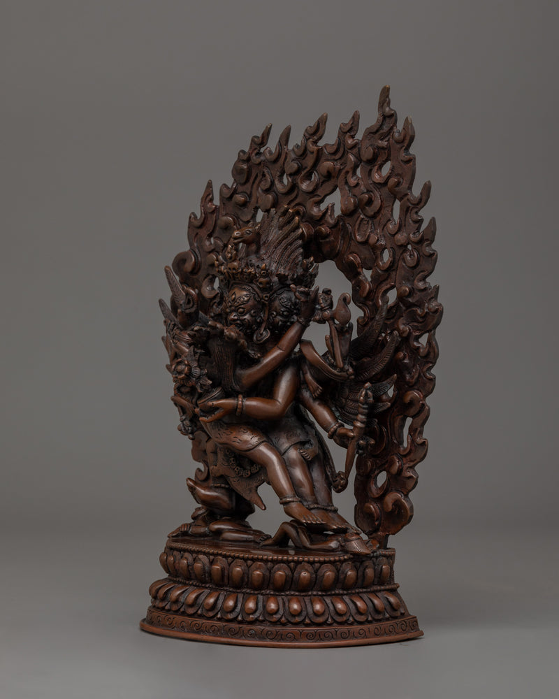 Hayagirve with Oxidized copper body Statue   |The Wrathful Wisdom Protector