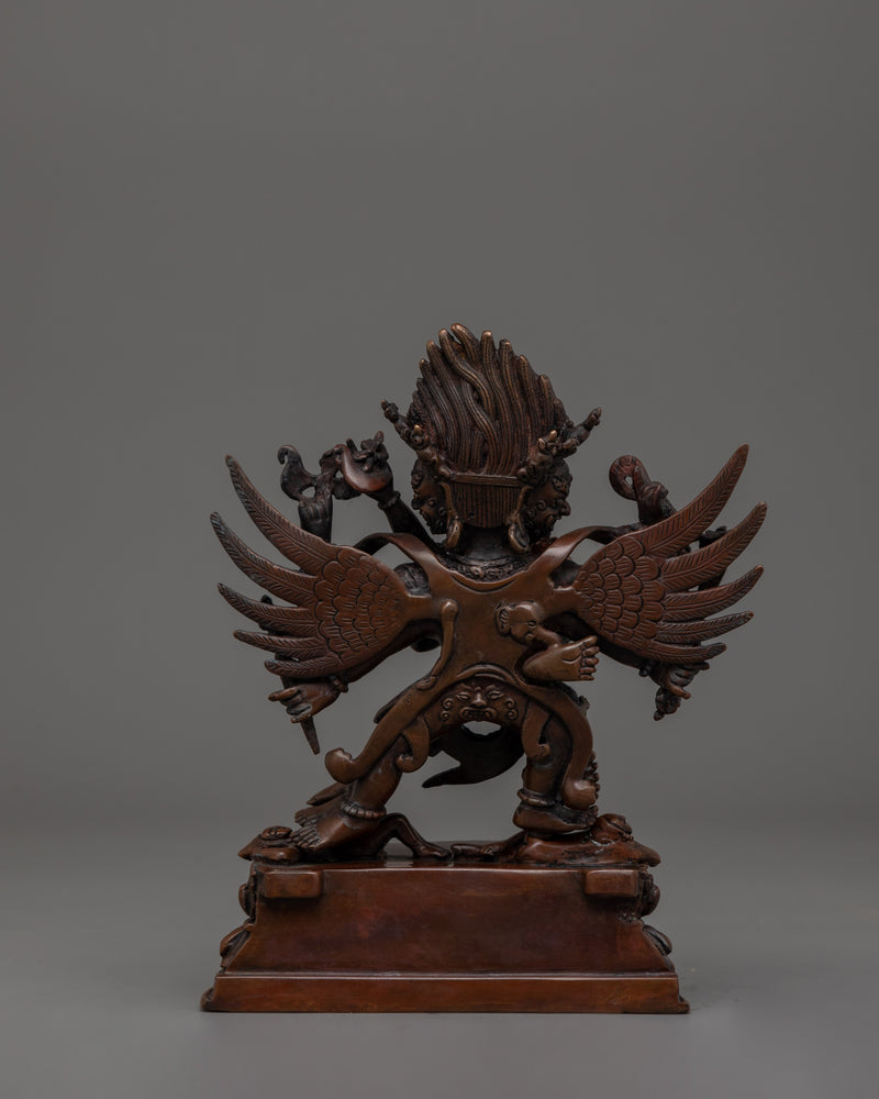 Hayagirve with Oxidized copper body Statue   |The Wrathful Wisdom Protector
