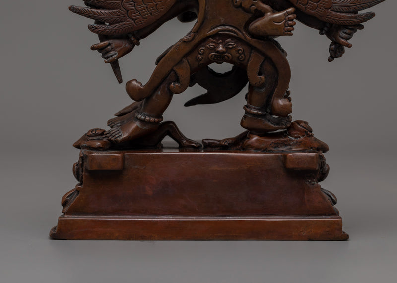 Hayagirve with Oxidized copper body Statue   |The Wrathful Wisdom Protector