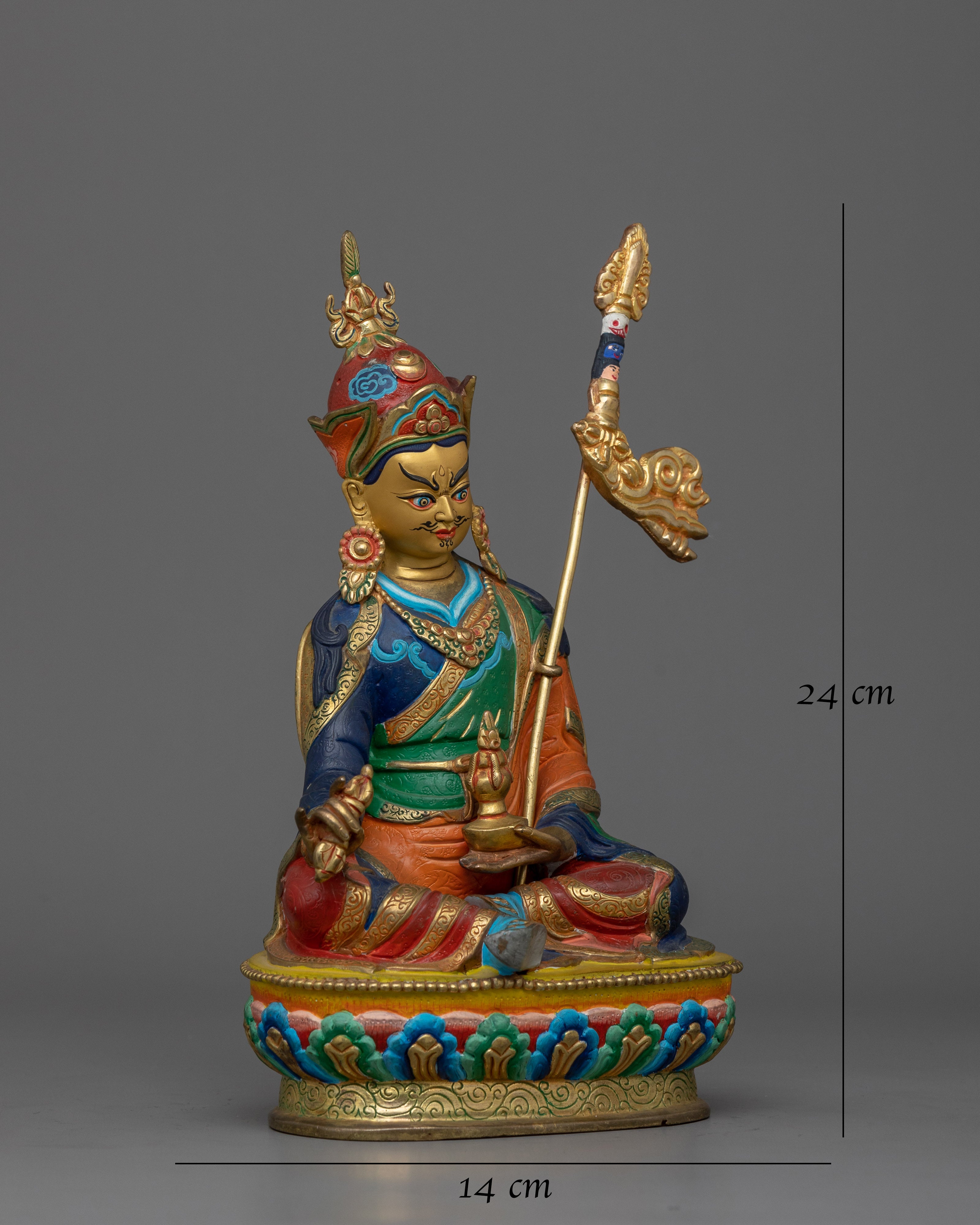 Guru Rinpoche with Beautiful Acrylic Painting 