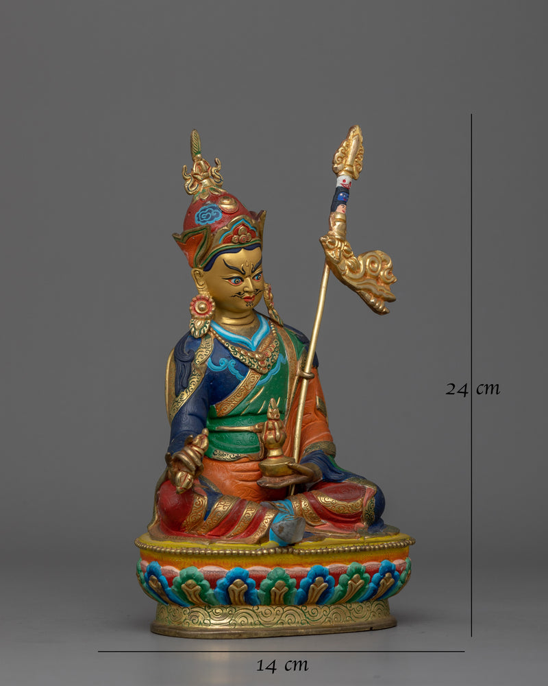 Guru Rinpoche with Beautiful Acrylic Painting 