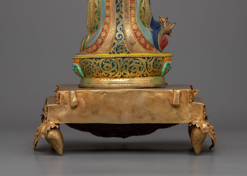 Guru Rinpoche with Beautiful Consort | A Divine Union of Wisdom and Compassion