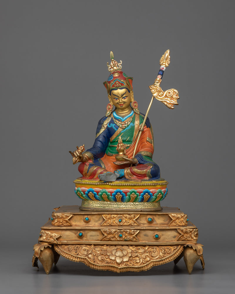 Guru Rinpoche with Beautiful Consort | A Divine Union of Wisdom and Compassion
