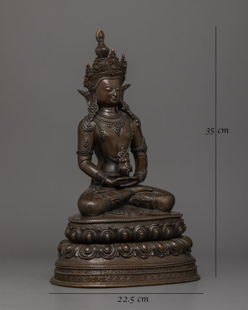 Amitayus with Oxidized Copper Body 