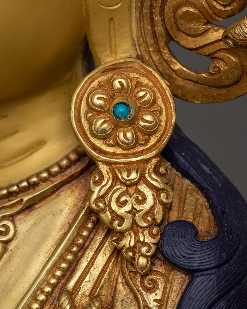 Handmade Sculpture of Four Armed Chenrezig | Bodhisattva of Infinite Compassion
