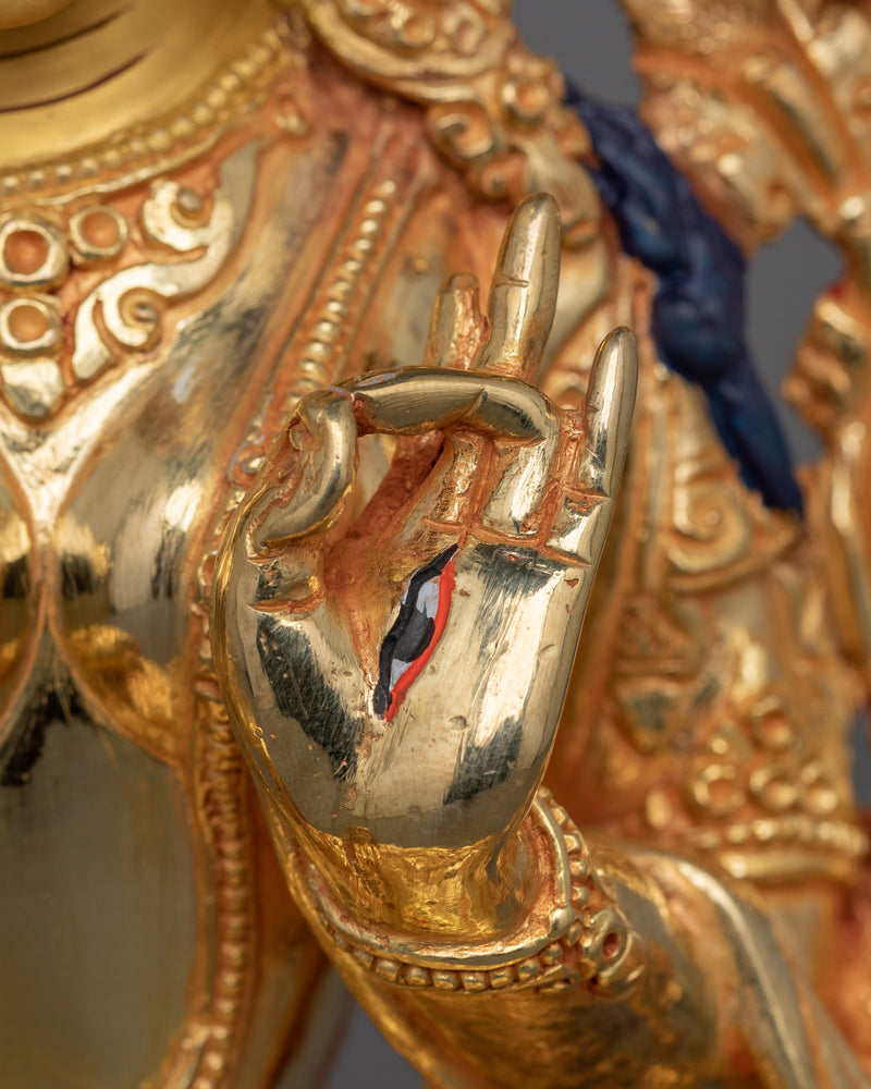Tibetan Bodhisattva Deity Sita Tara Figurine | A Divine Symbol of Compassion and Wisdom
