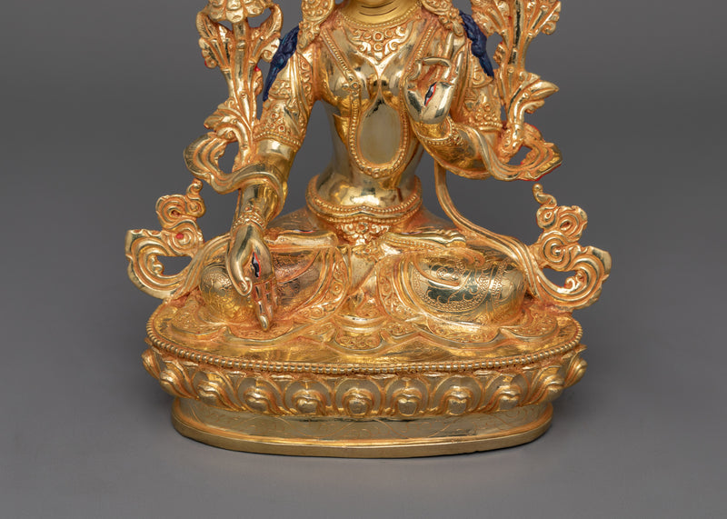 Tibetan Bodhisattva Deity Sita Tara Figurine | A Divine Symbol of Compassion and Wisdom