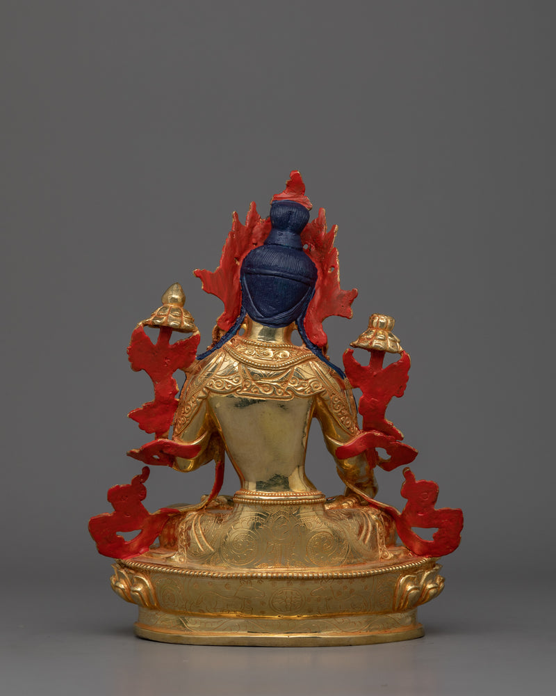 Tibetan Bodhisattva Deity Sita Tara Figurine | A Divine Symbol of Compassion and Wisdom