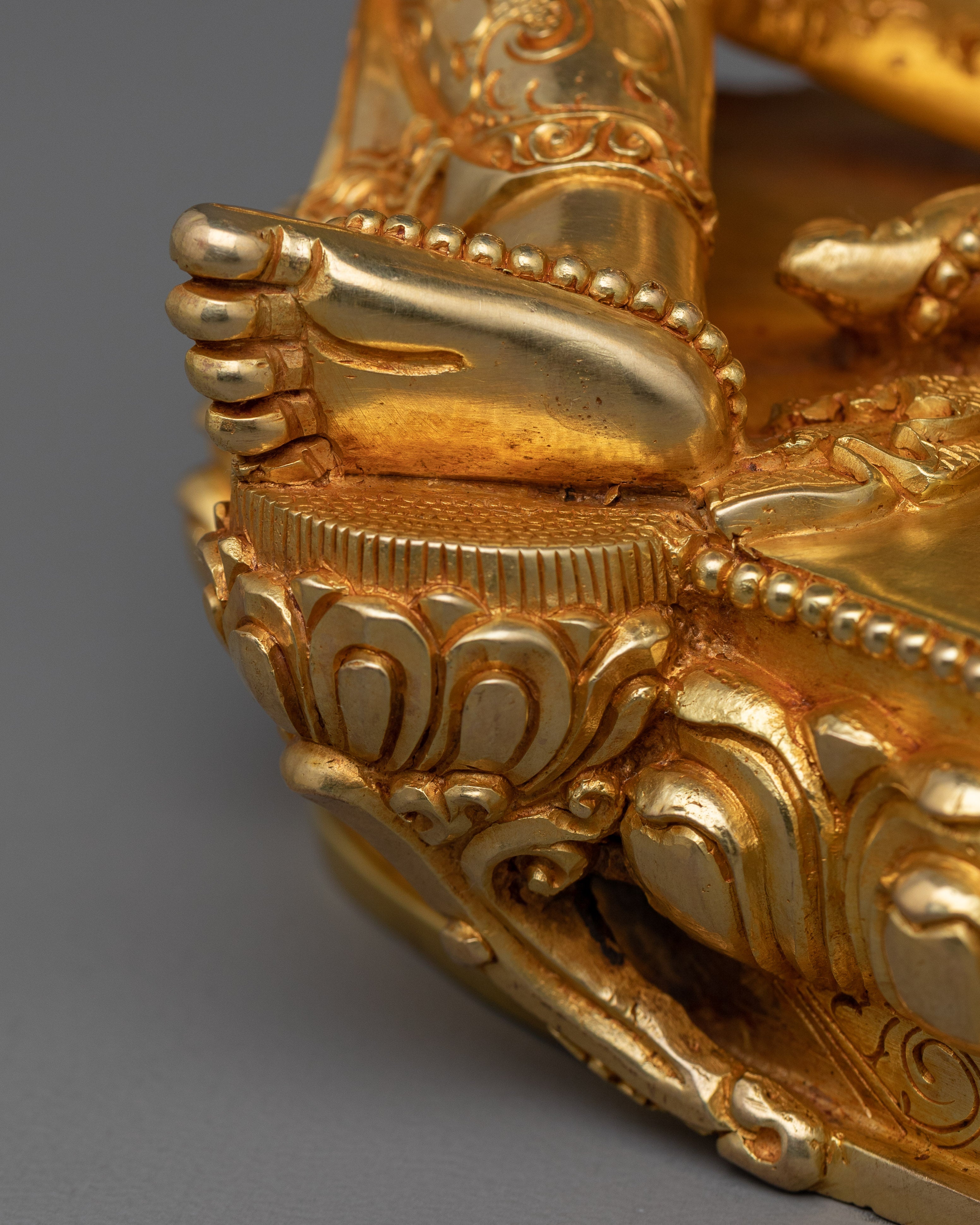 Handmade Green Tara The Compassionate Goddess Statue | Embodiment of Wisdom