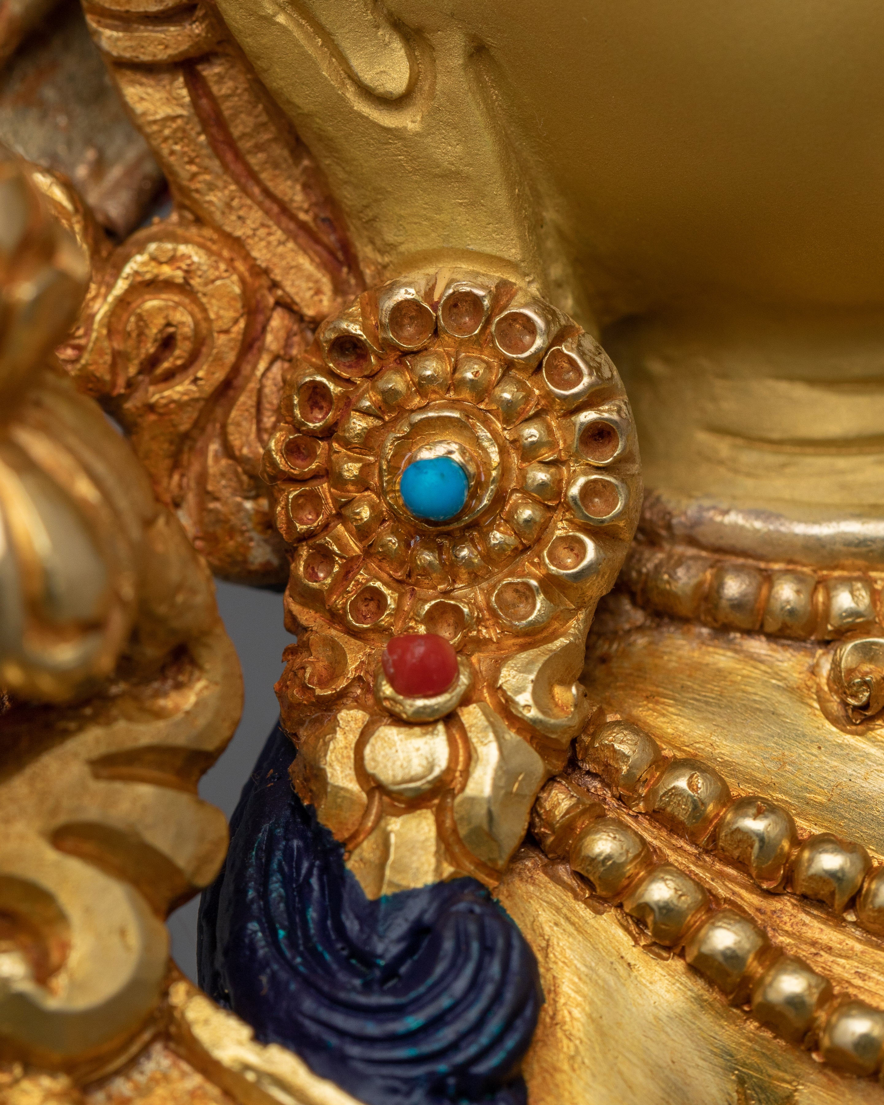 Handmade Green Tara The Compassionate Goddess Statue | Embodiment of Wisdom