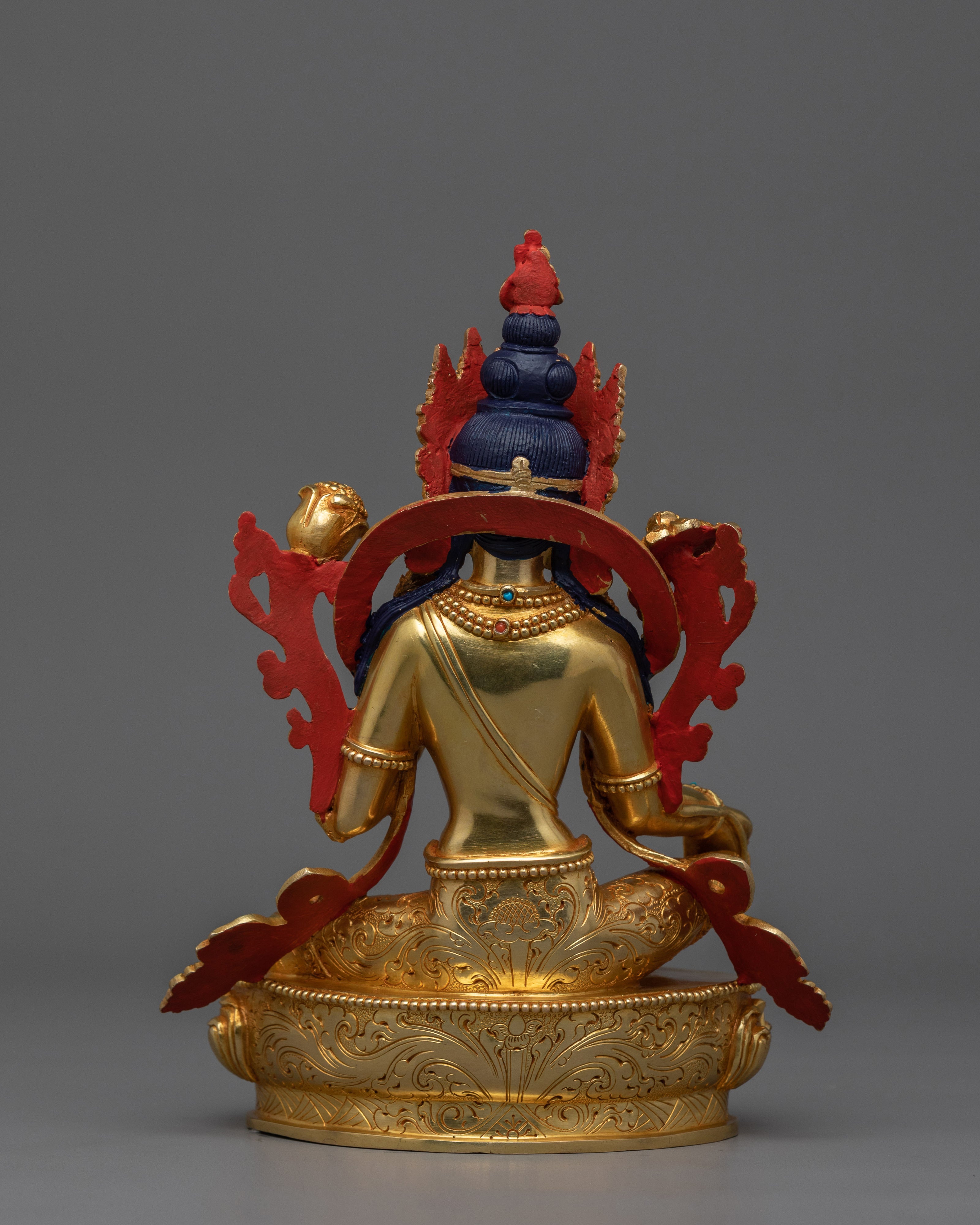 Handmade Green Tara The Compassionate Goddess Statue | Embodiment of Wisdom