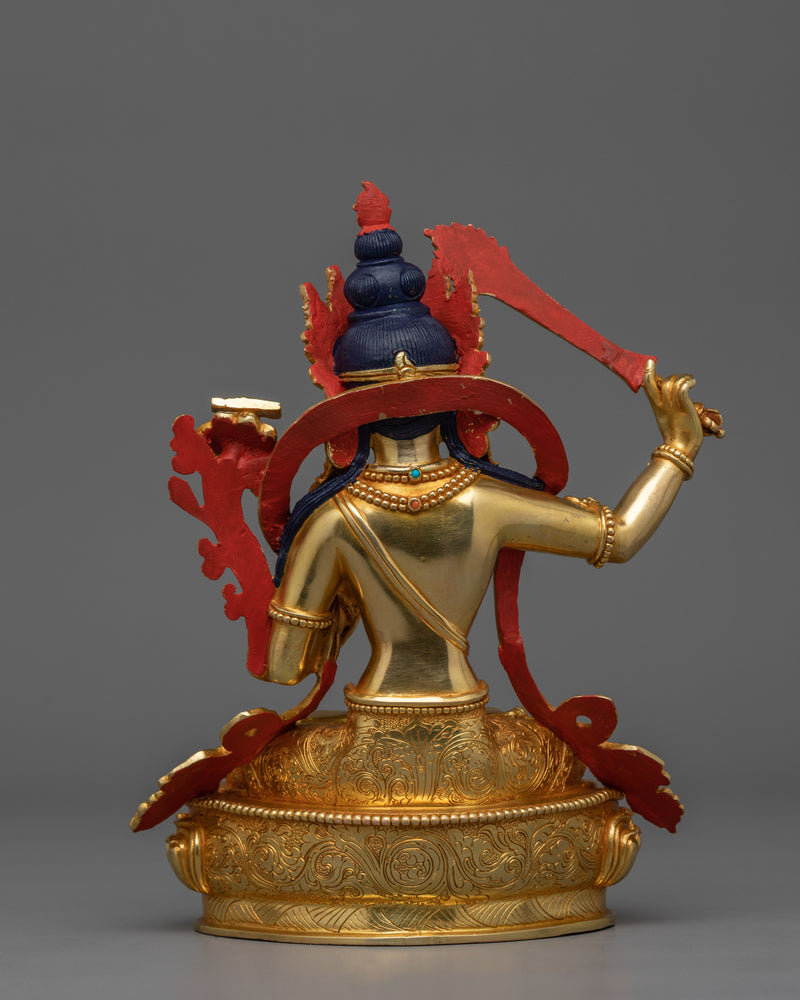 Handmade Golden Manjushri |The Bodhisattva of Wisdom