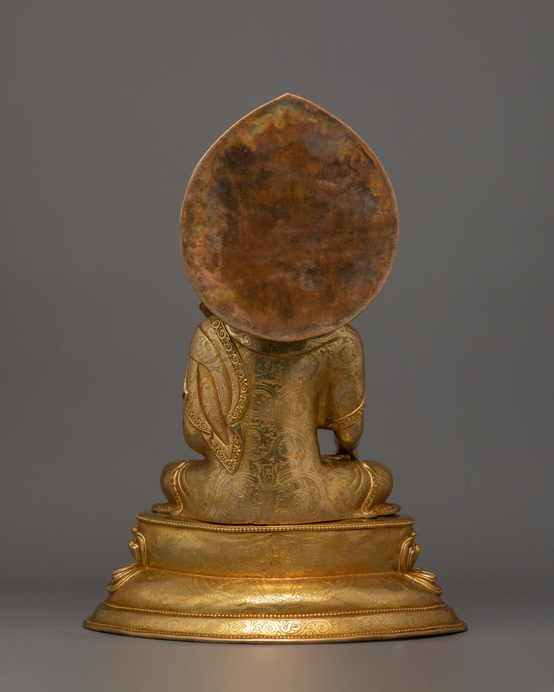 Handmade Historical Crown Shakyamuni Buddha Statue | The Buddha of Wisdom