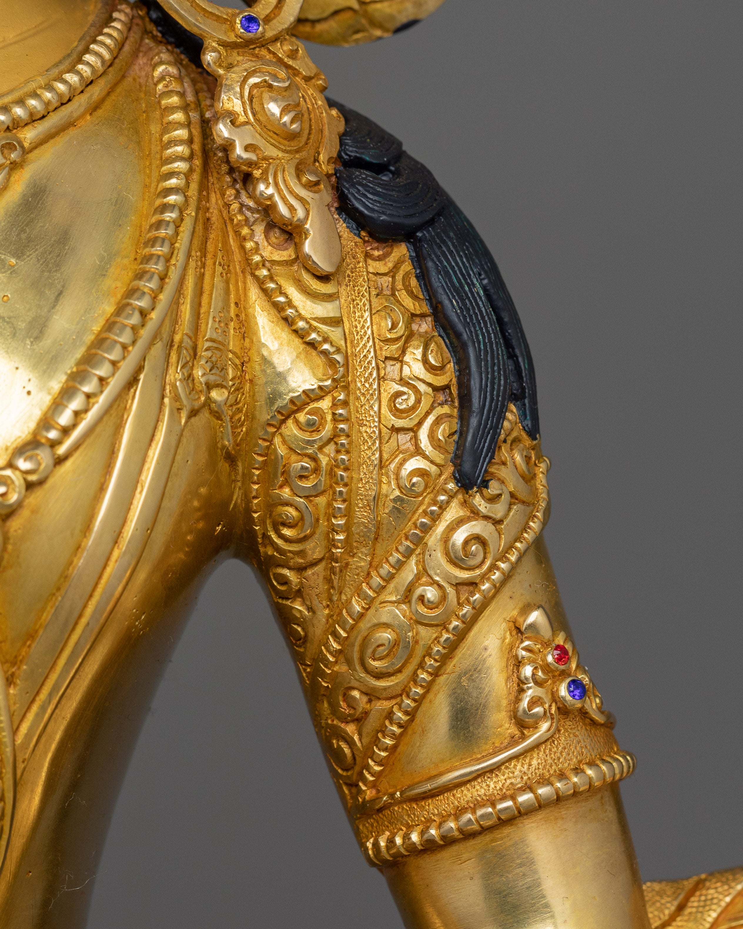 Handmade Golden Vajrasattva Statue | Traditional Himalayan Art