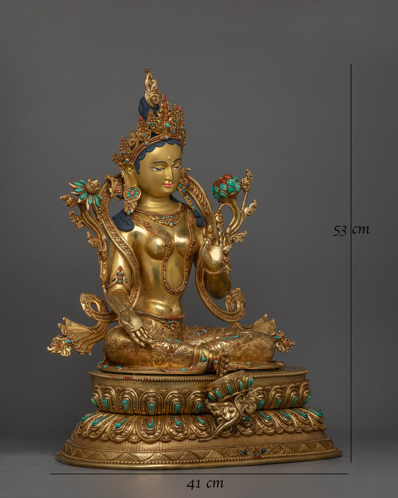 Beautiful Golden Green Tara 