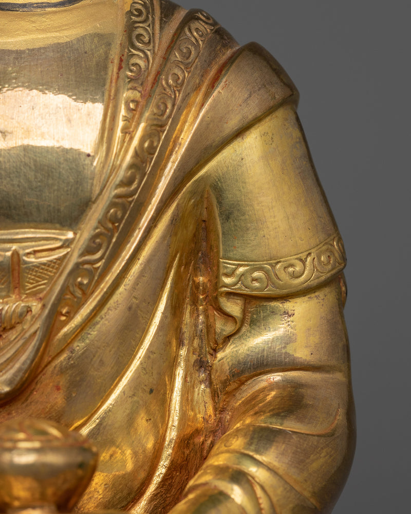 Handmade Golden Amitabha Buddha Statue |  The Buddha of Infinite Light