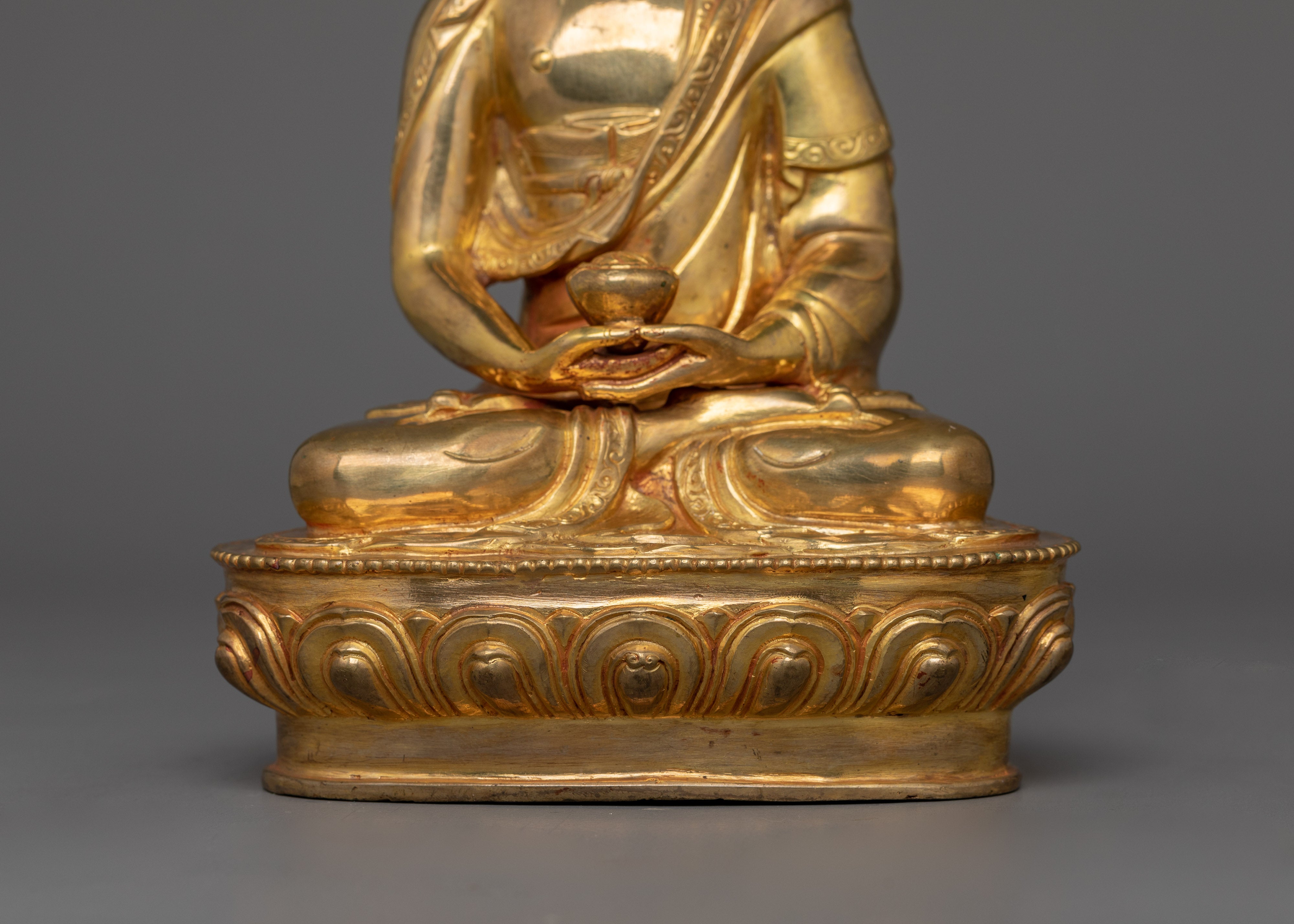 Handmade Golden Amitabha Buddha Statue |  The Buddha of Infinite Light