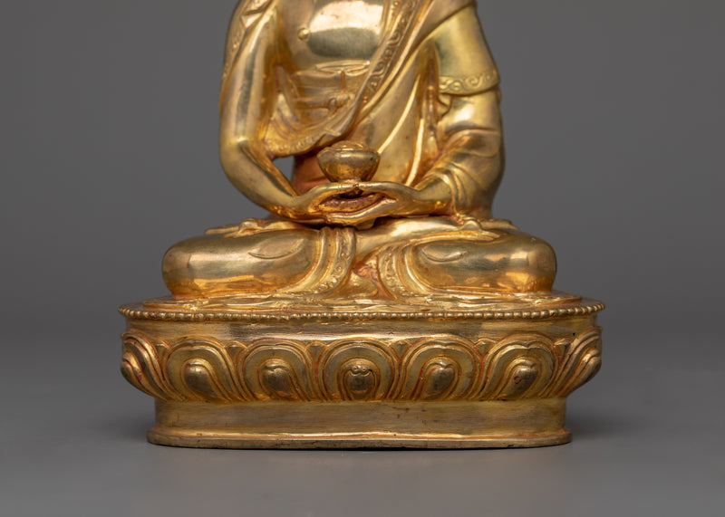 Handmade Golden Amitabha Buddha Statue |  The Buddha of Infinite Light
