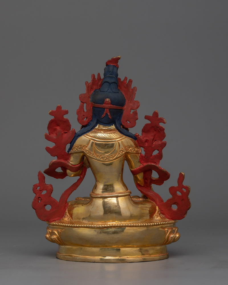 Handmade Golden Statue of Seven Eyes White Tara | The Goddess of Longevity