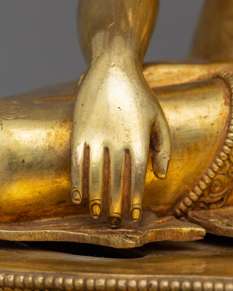 24K Golden Shakyamuni Buddha Statue | Also Known as Gautam Buddha