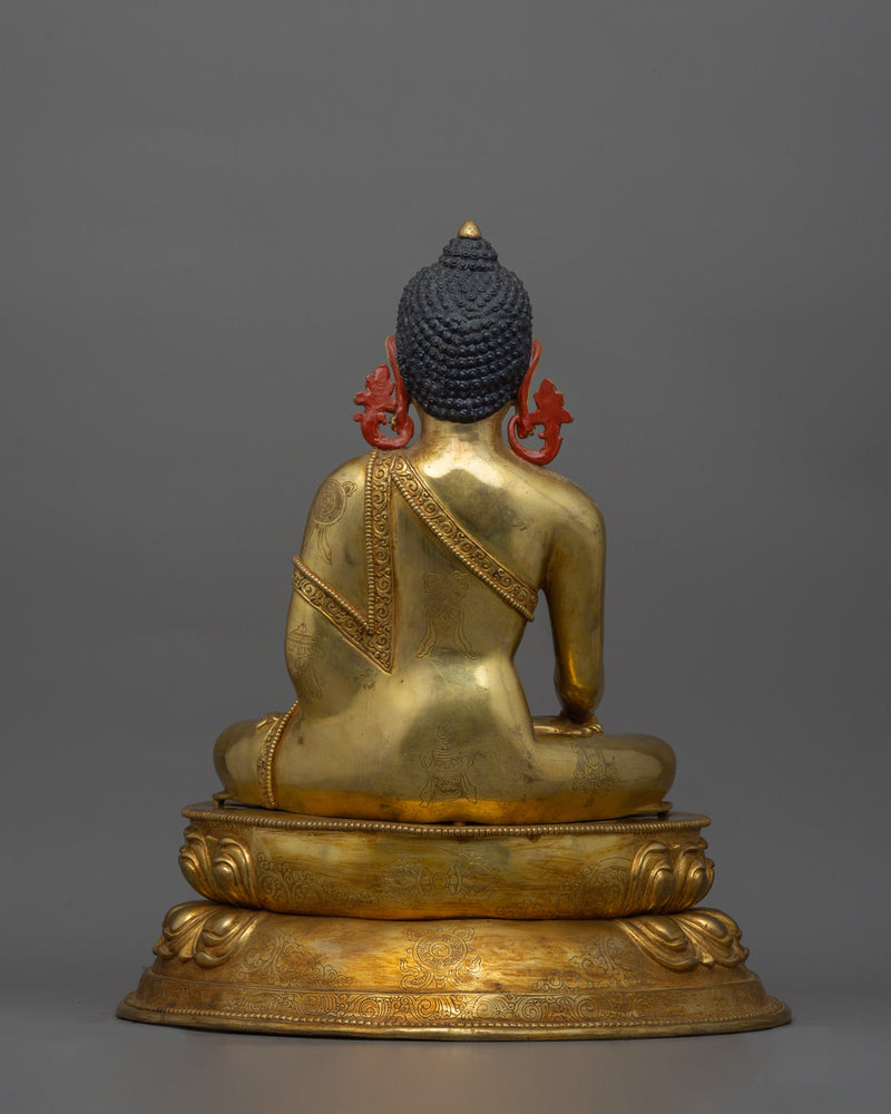 24K Golden Shakyamuni Buddha Statue | Also Known as Gautam Buddha