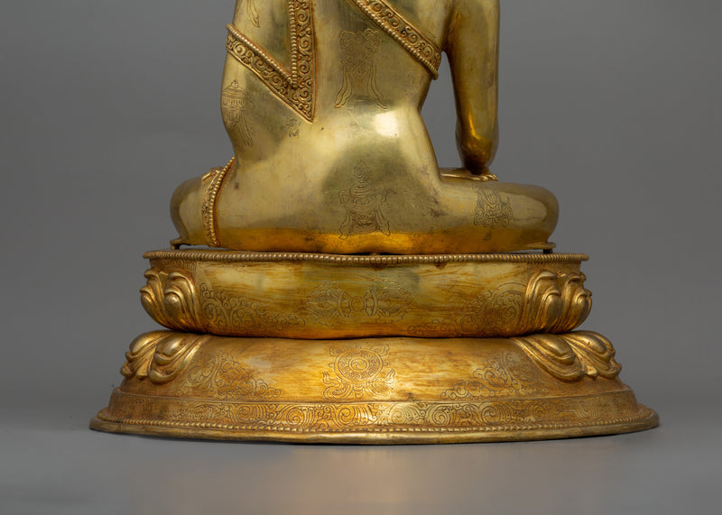 24K Golden Shakyamuni Buddha Statue | Also Known as Gautam Buddha