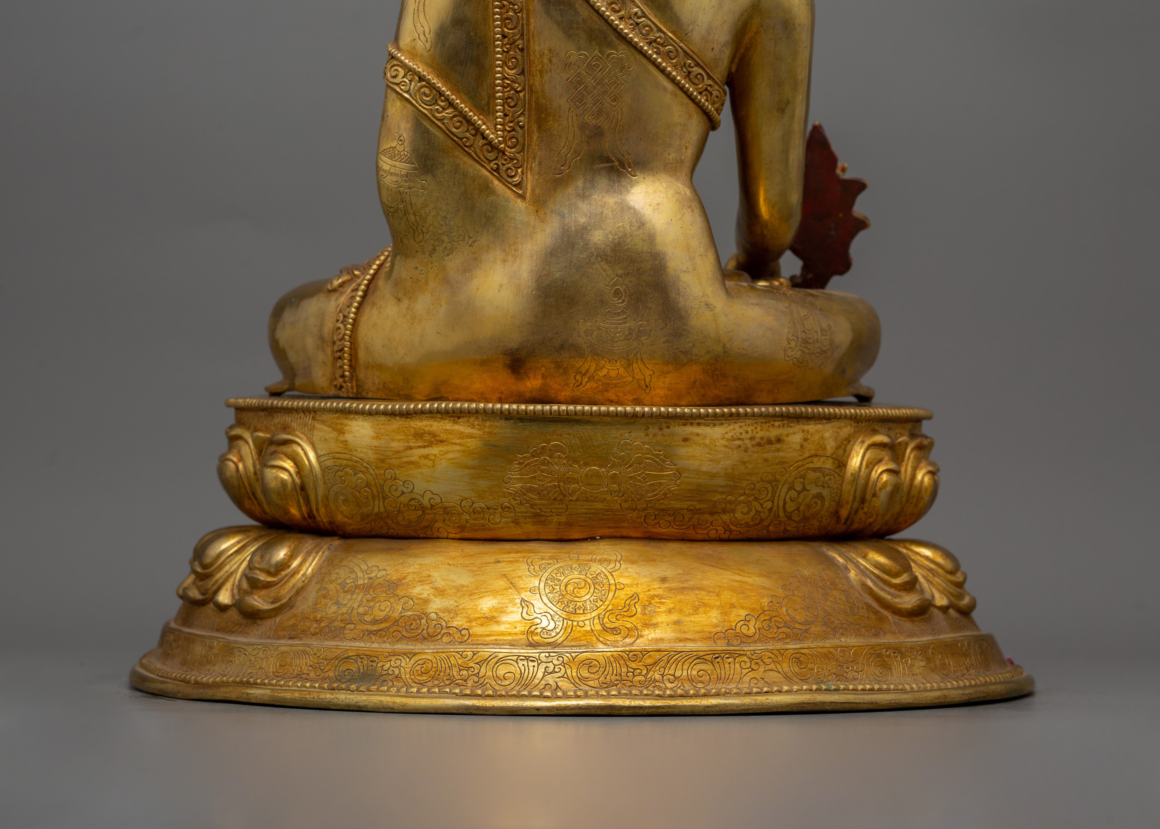 24K Gold Gilded Healer Medicine Buddha Statue | The Healing Master