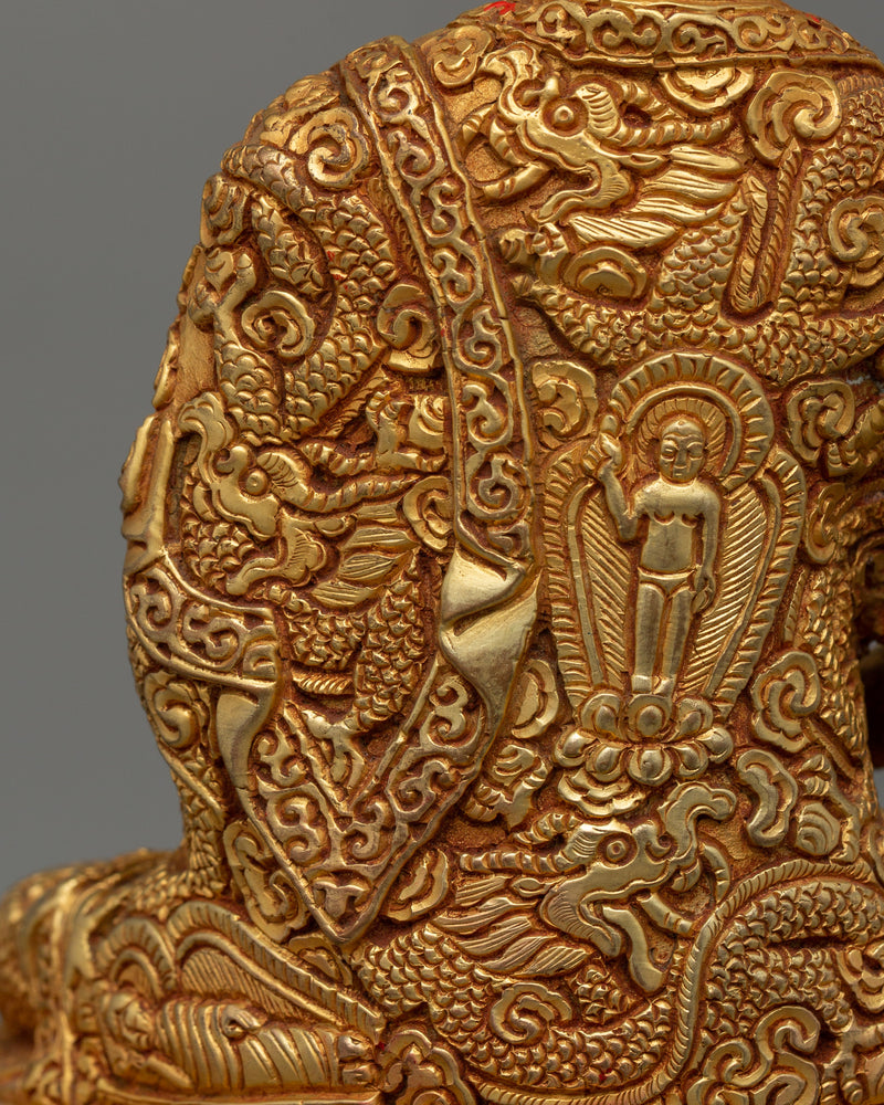 Handmade Enlightenment Buddha Amitabha Statue | Traditional Himalayan Art