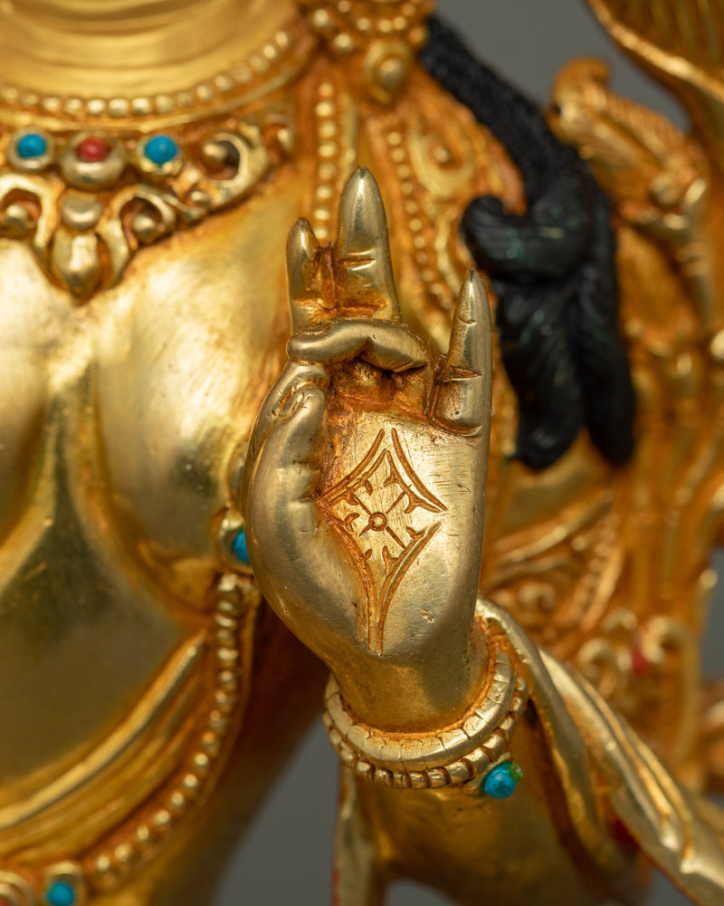 Beautiful Female Deity Green Tara | The Compassionate Mother