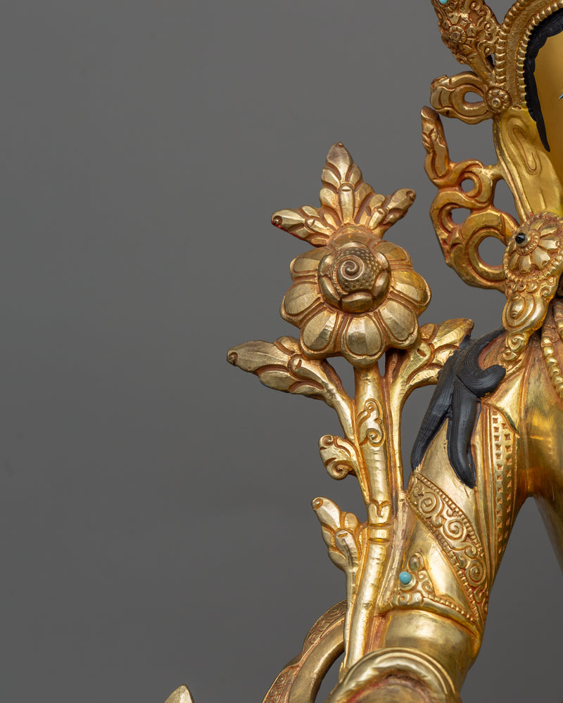 Himalayan Statue of Seven Eyed White Tara | Handcrafted Sita Tara Statue