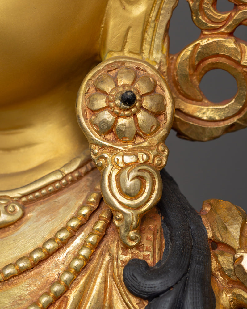 Himalayan Statue of Seven Eyed White Tara | Handcrafted Sita Tara Statue