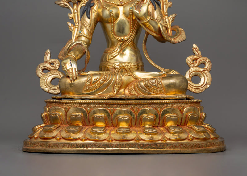 Himalayan Statue of Seven Eyed White Tara | Handcrafted Sita Tara Statue