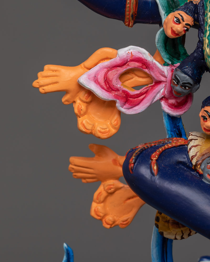 Handmade Troma Nagmo Statue | The Black Wrathful Mother