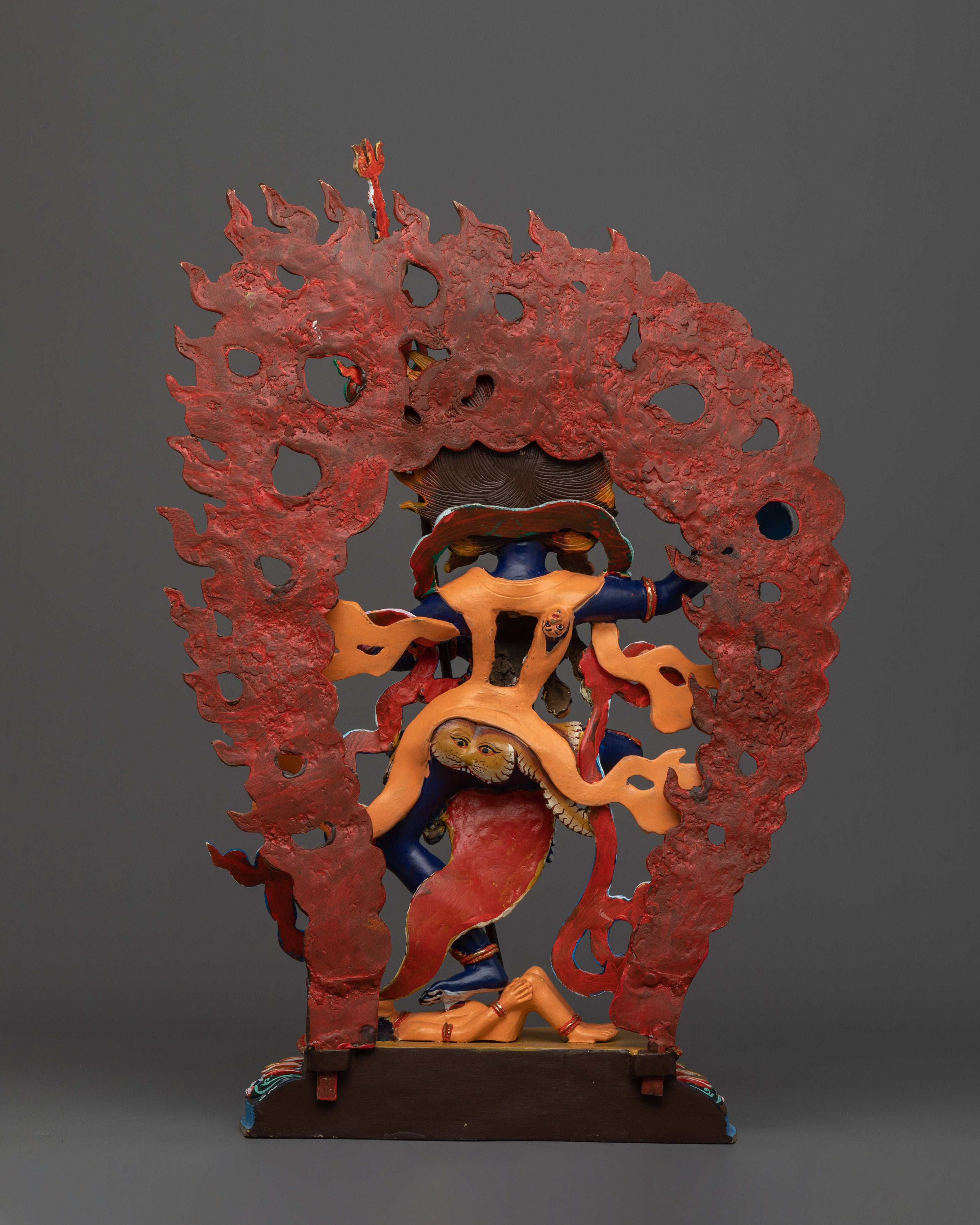 Handmade Troma Nagmo Statue | The Black Wrathful Mother