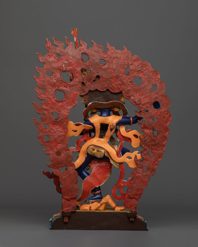 Handmade Troma Nagmo Statue | The Black Wrathful Mother