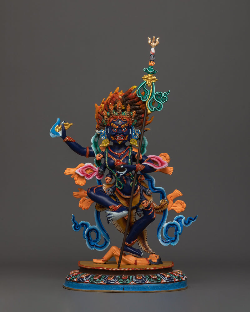 Handmade Troma Nagmo Statue | The Black Wrathful Mother