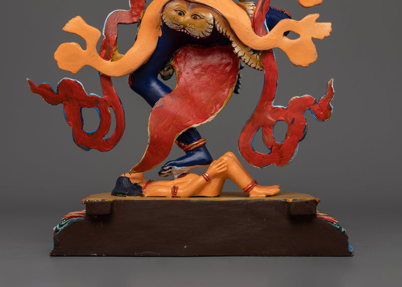 Handmade Troma Nagmo Statue | The Black Wrathful Mother