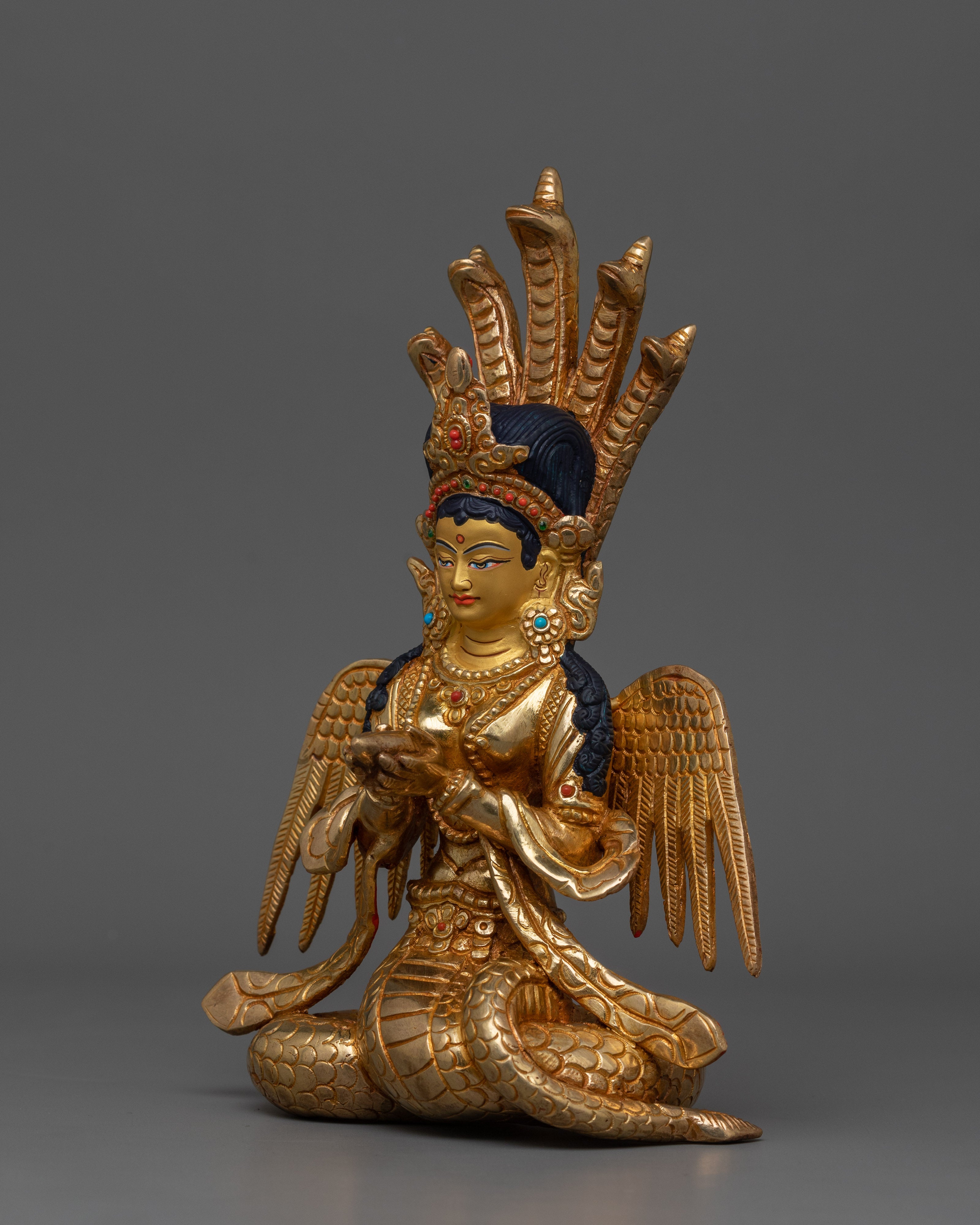Handmade Nagakanya Statue | The Serpent Goddess of Protection and Fertility