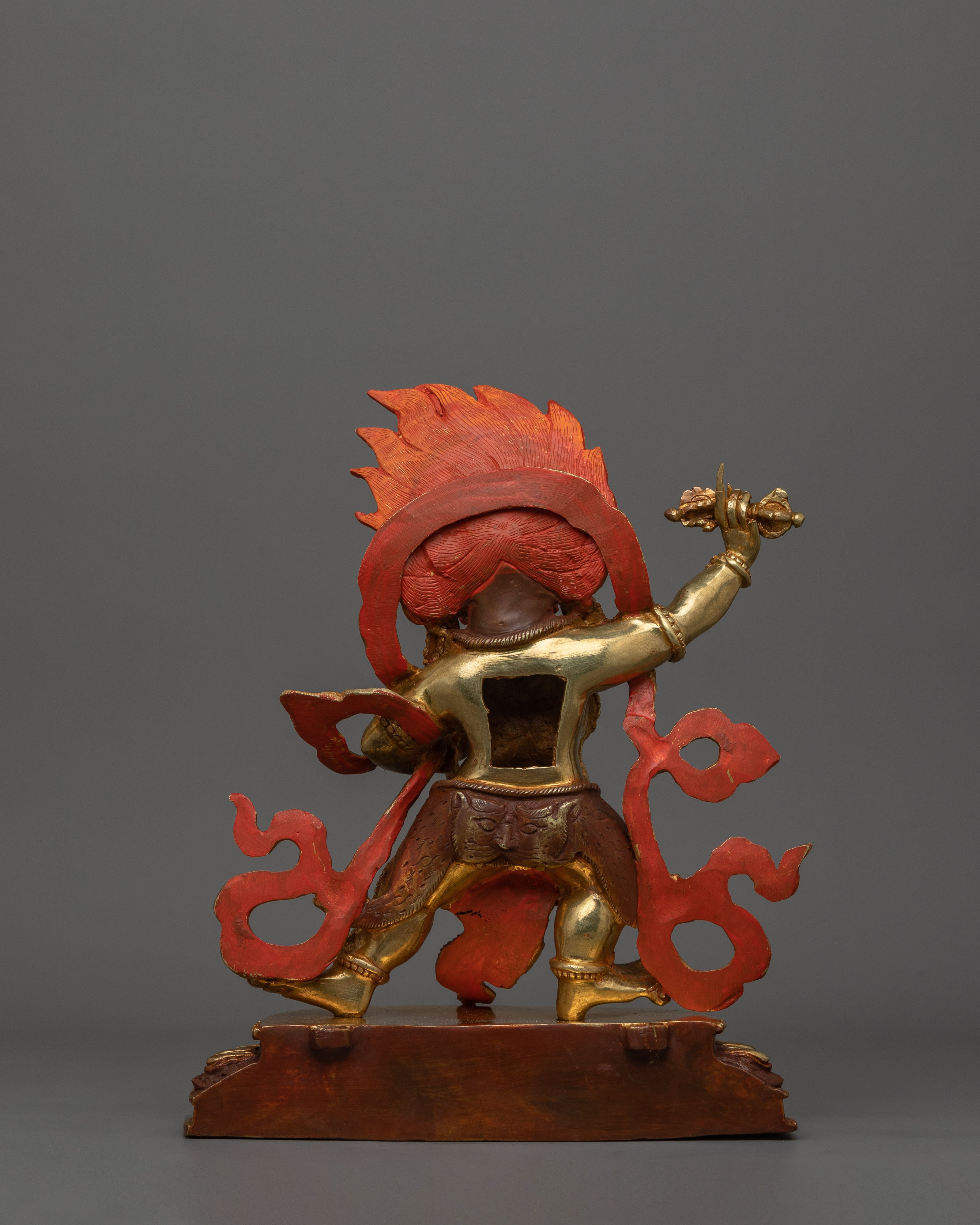 Handmade Golden Vajrapani  Statue | 24K Gold Gilded