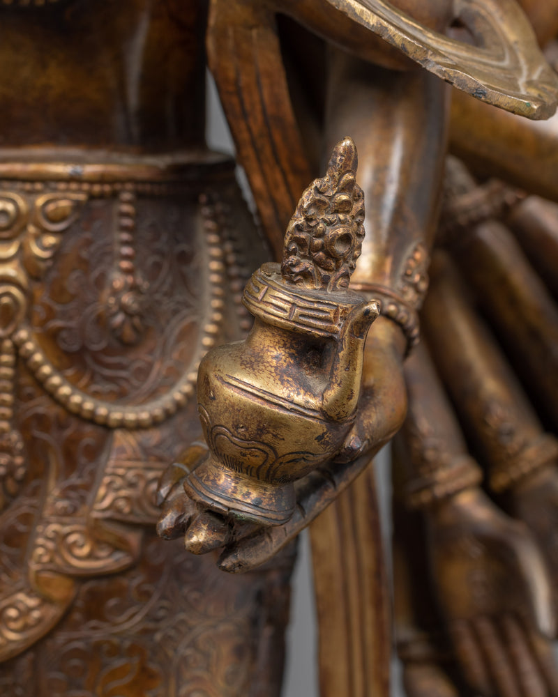 Handmade 1000 Armed Chenrezig Statue | Himalayan Treasure of Nepal