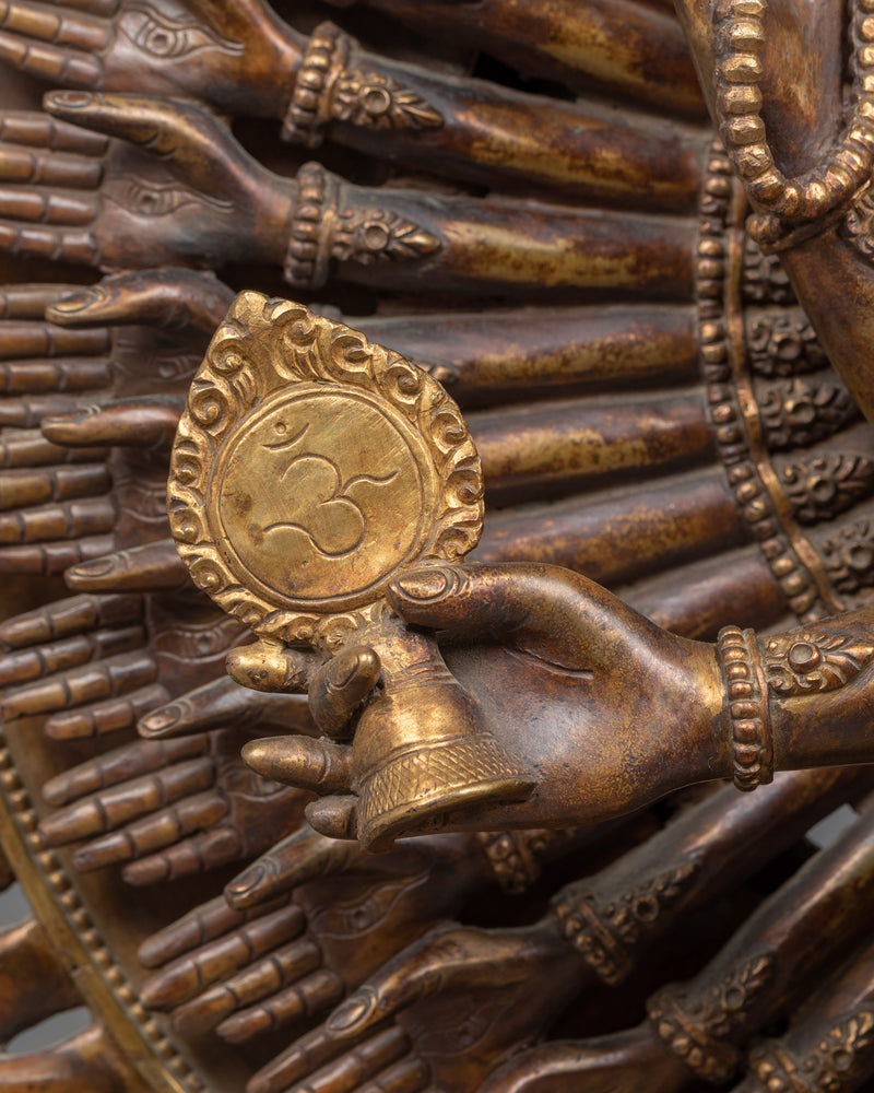 Handmade 1000 Armed Chenrezig Statue | Himalayan Treasure of Nepal
