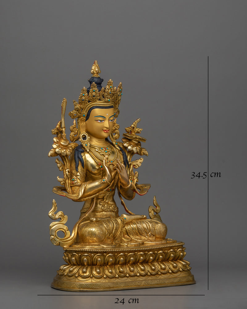 himalayan-statue-of-knowledge-deity-manjushri