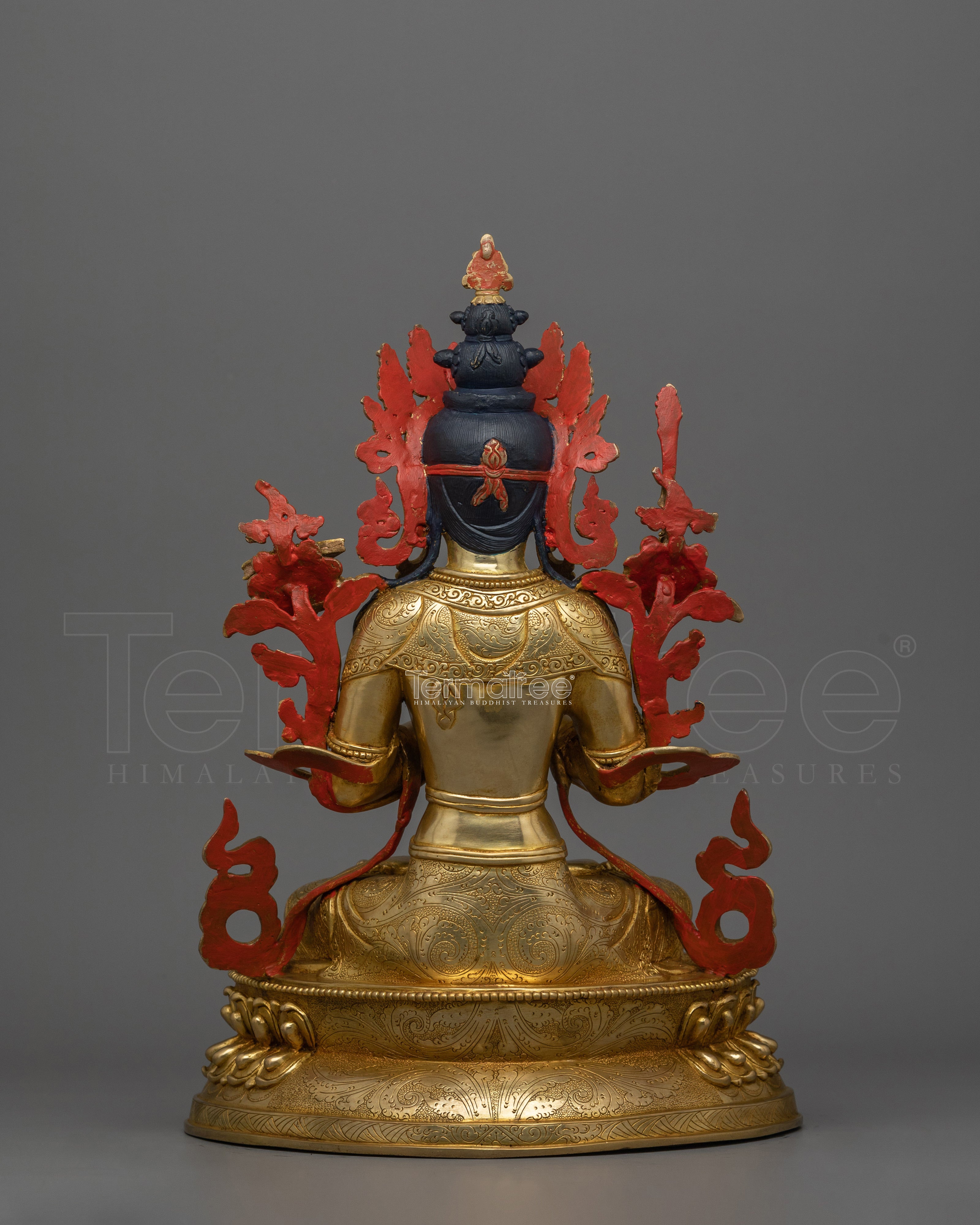 Himalayan Statue of Knowledge Deity, Manjushri | The Deity of Wisdom and Spiritual Insight