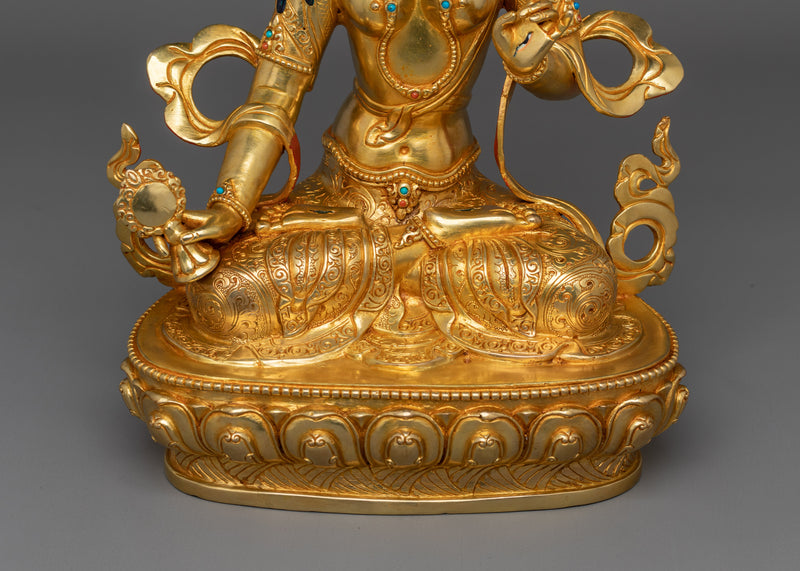 Handmade Figurine of Dukar | The White Umbrella Deity of Protection